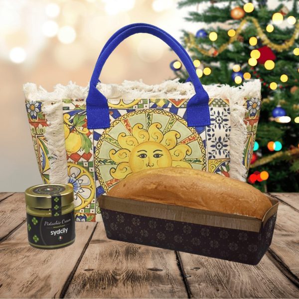 Artisanal Panettone + Sicilian Bag Sun + Pistachio Cream
