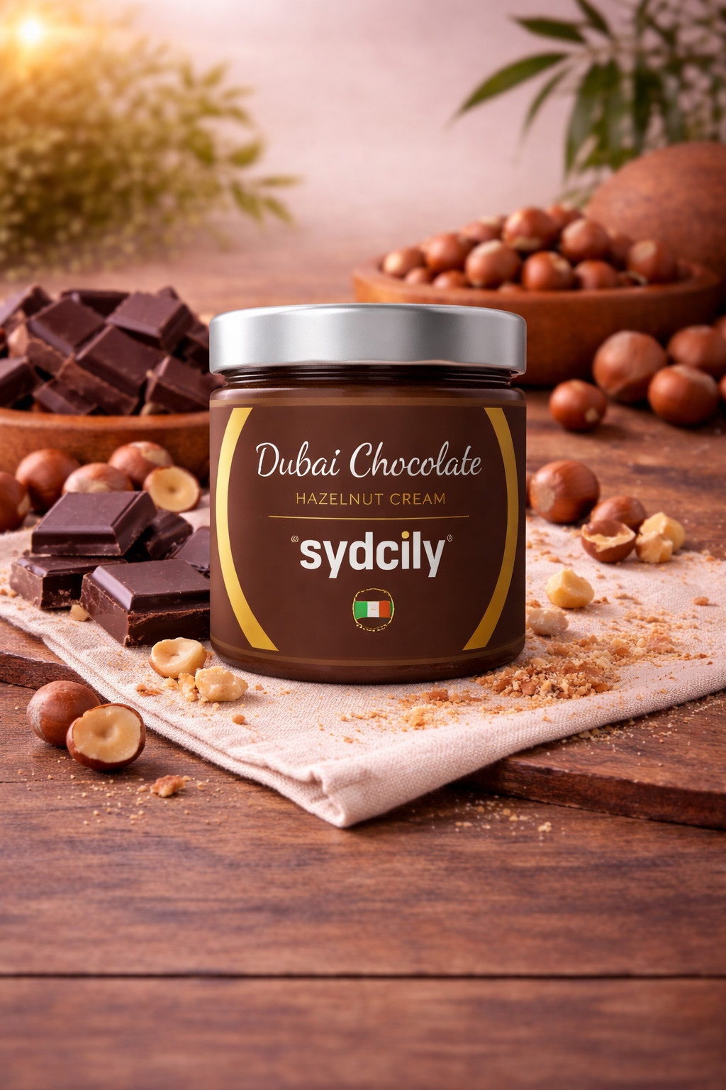 dubai chocolate hazelnut and chocolate cream with kataifi by Sydcily