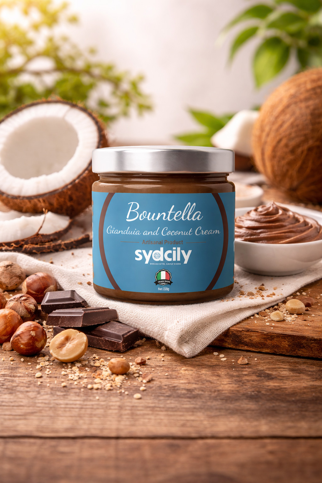 bountella coconut and gianduia cream spread by sydcily