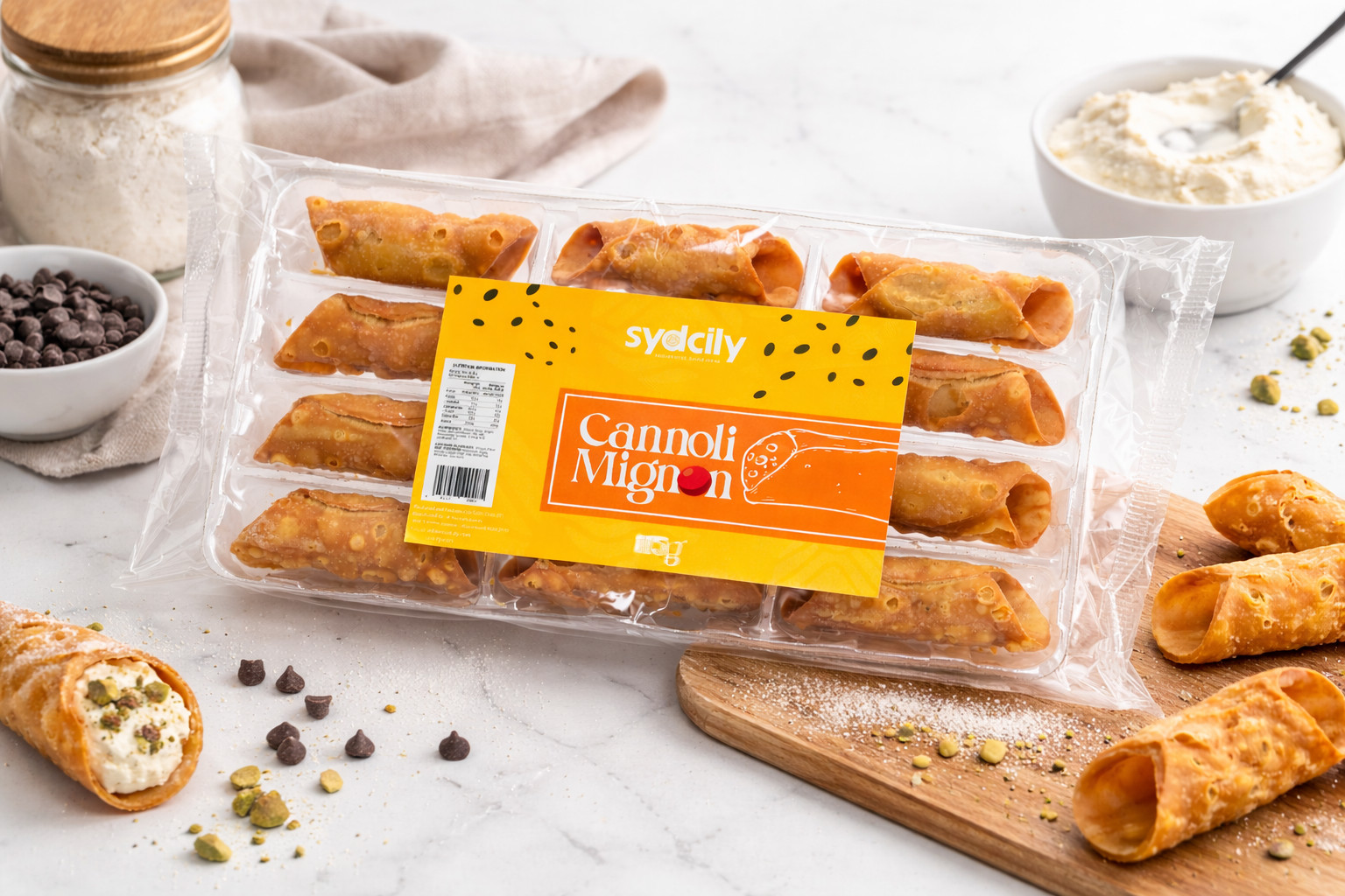 Mini Sicilian cannoli shells 12 pcs ready to fill