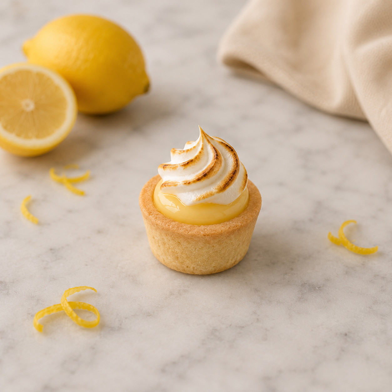 38MM LEMON TART WITH MERENGUE FLAMBE