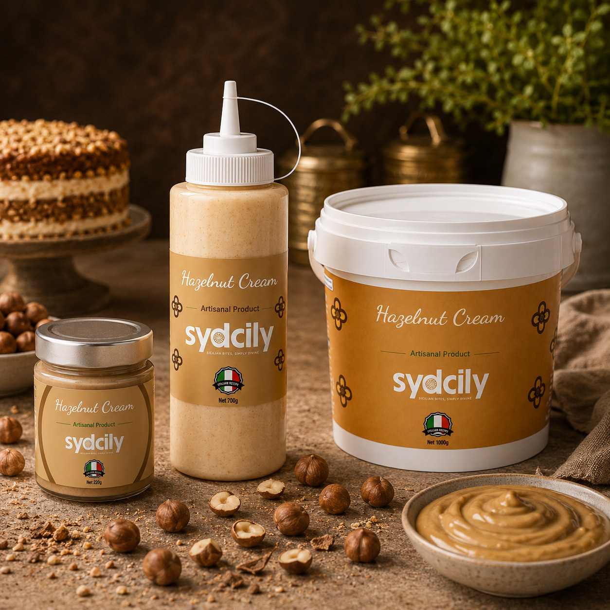 SYDCILY HAZELNUT CREAM SPREADS VARIATIONS